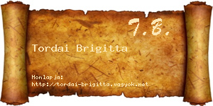 Tordai Brigitta névjegykártya