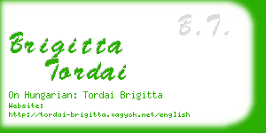 brigitta tordai business card